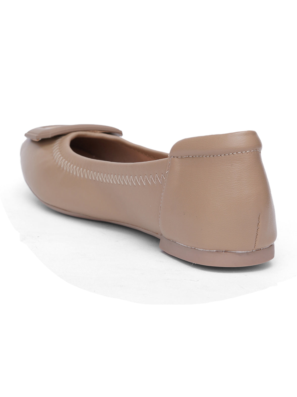 Sherrif Geometric Buckle Ballet Flats