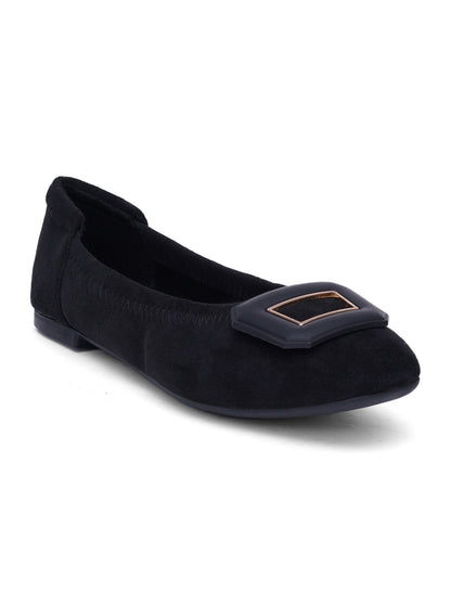 Sherrif Geometric Buckle Ballet Flats