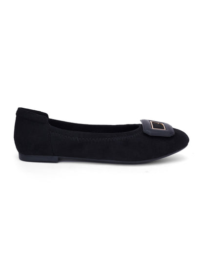 Sherrif Geometric Buckle Ballet Flats