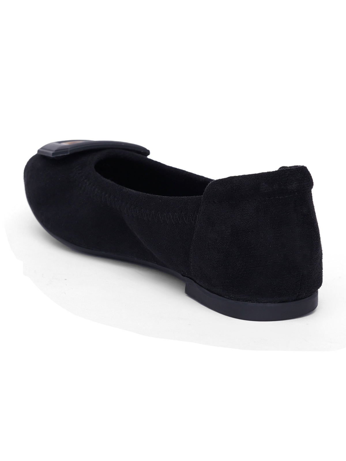 Sherrif Geometric Buckle Ballet Flats