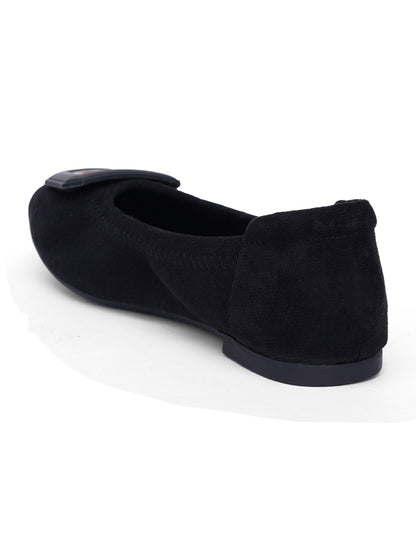 Sherrif Geometric Buckle Ballet Flats