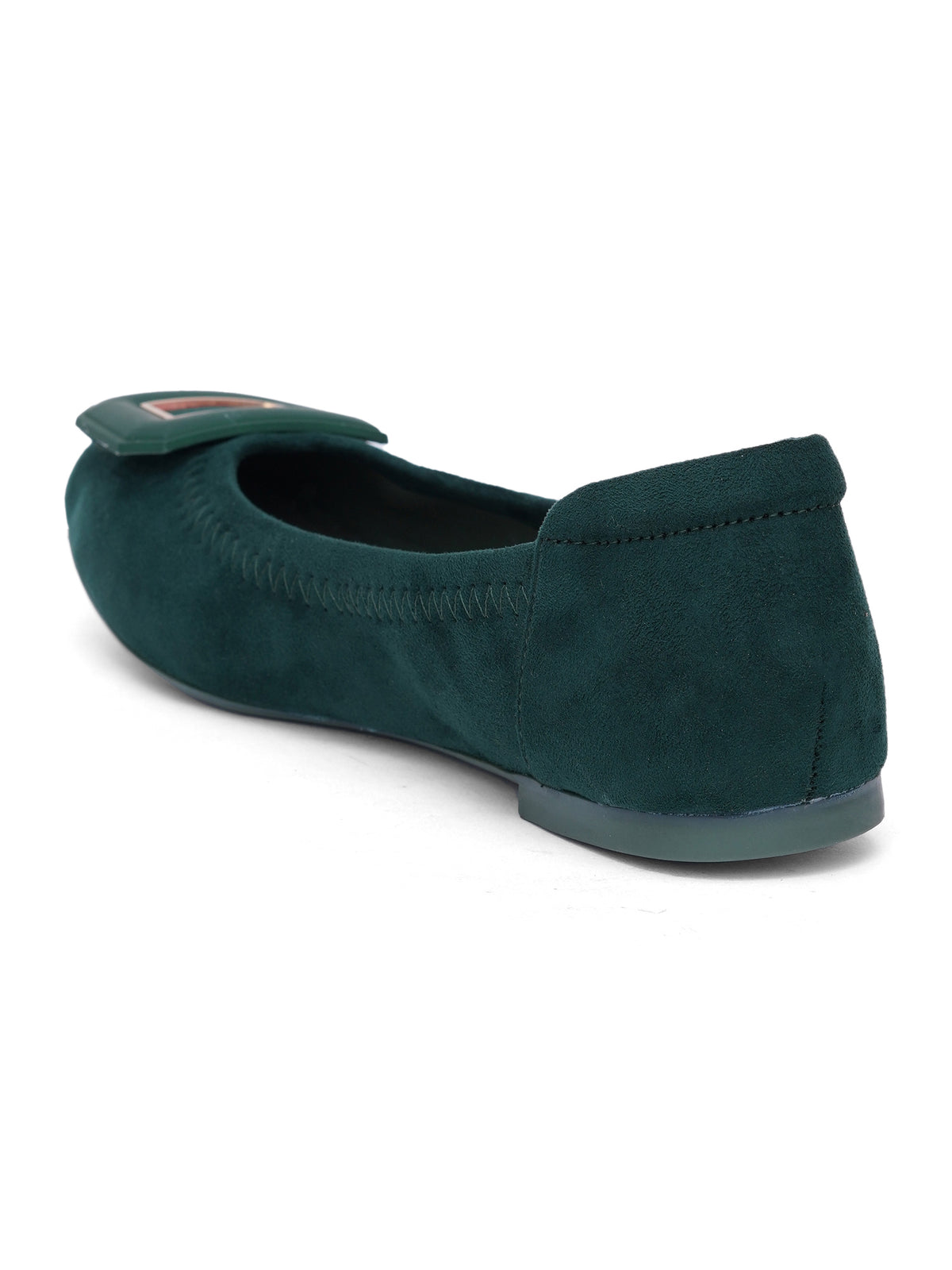 Sherrif Geometric Buckle Ballet Flats